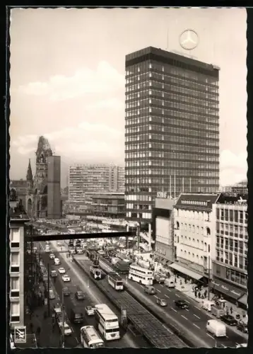 AK Berlin, Tauentzienstrasse mit Europa Center