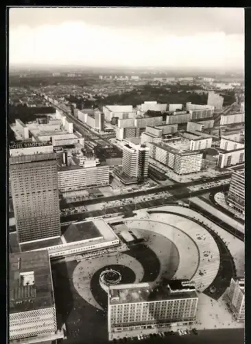 AK Berlin, Alexanderplatz aus der Luft