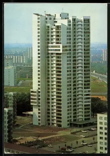AK Berlin-Rudow, Blick auf das Gropius-Hochhaus