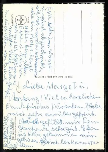 AK Berlin, Halensee, Blick auf die Einfahrt der Schnellstrasse