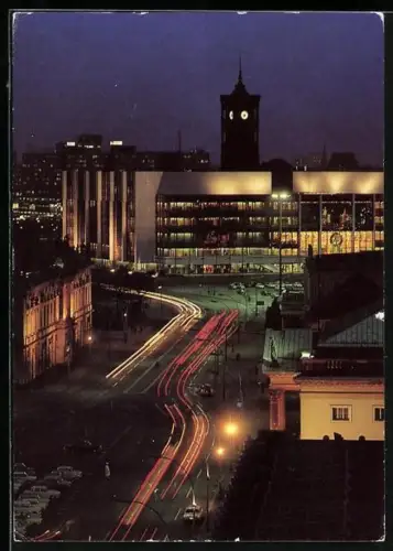 AK Berlin, Palast derRepublik bei Nacht