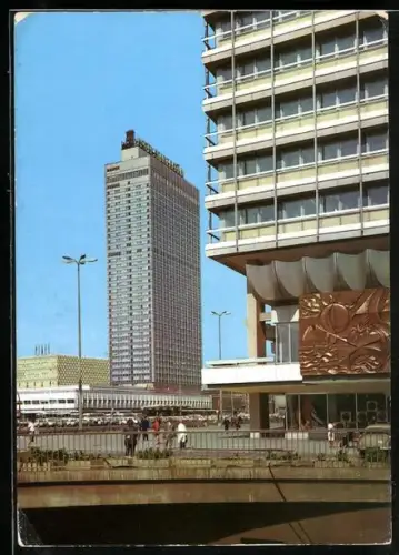 AK Berlin, Interhotel Stadt Berlin, Aussenansicht