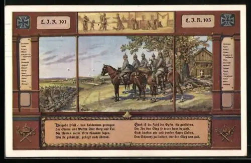 AK L.I.R. 101, Brigade Pfeil / von Heldentum getragen...