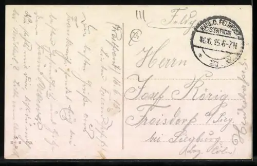 Künstler-AK Ad. Hoffmann: Ypern, Kavallerieattacke in der Schlacht