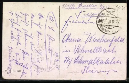 Künstler-AK Ad. Hoffmann: Kleiner Soldat nimmt Abschied von der Liebsten