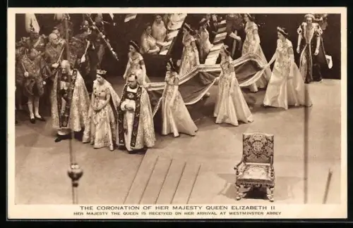 AK London, Her Majesty the Queen is received on her Arrival at Westminster Abbey