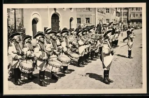 AK Dinkelsbühl, Ortspartie mit Knabenkapelle