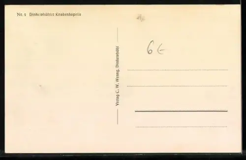 AK Dinkelsbühl, Ortspartie mit Knabenkapelle