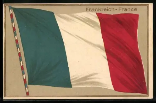 AK Landesfahne von Frankreich