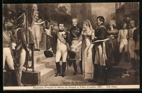 AK Napoleon I. recoit la Reine de Prusse a Tilsitt, Hochzeit
