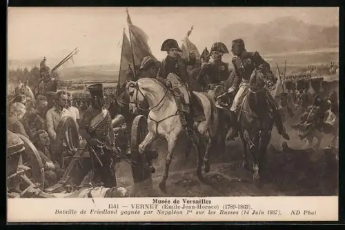 AK Napoleon gibt Befehle auf dem Schlachtfeld