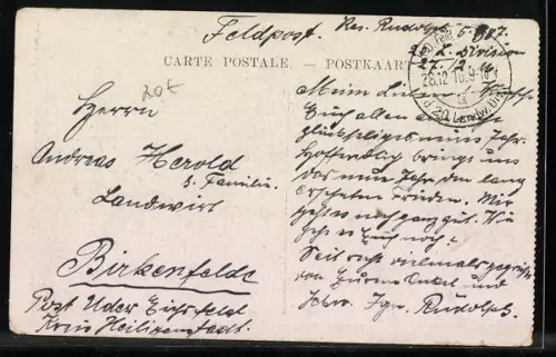 AK Laitière Flamande, Milchwagen mit Hundegespann