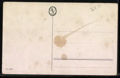 AK Der Kopf eines Jagdhundes