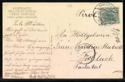 Künstler-AK Zwei Jagdhunde im Herbst