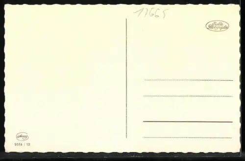 AK Briefmarkensprache, Leg Deine Hand in meine Hand und schenk mir Deine Treue