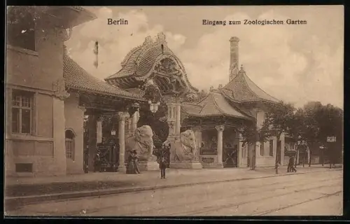 AK Berlin, Eingang zum Zoologischer Garten