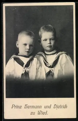 AK Prinz Hermann und Dietrich zu Wied