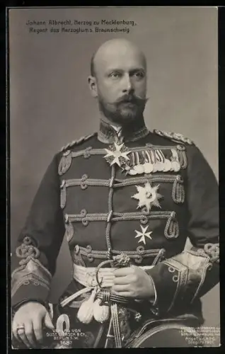 AK Herzog Johann Albrecht zu Mecklenburg, Regent des Herzogtums Braunschweig