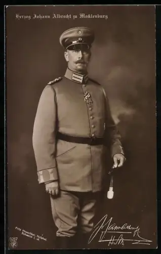 AK Herzog Johann Albrecht zu Mecklenburg in Uniform