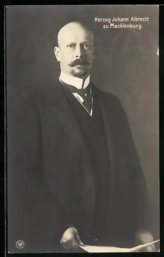 AK Herzog Johann Albrecht von Mecklenburg im Porträt