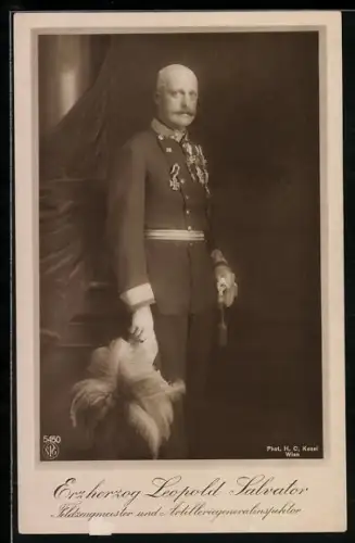 AK Erzherzog Leopold Salvador von Österreich in Uniform