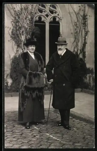 AK König Wilhelm I. von Württemberg und seine Frau