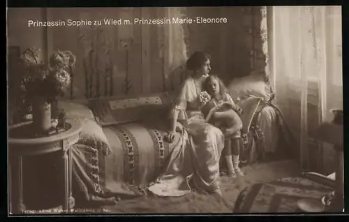 AK Prinzessin Sophie zu Wied m. Prinzessin Marie-Eleonore