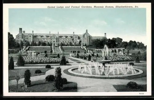 AK Elizabethrown, PA, Masonic Homes, Grand Lodge and Formal Gardens