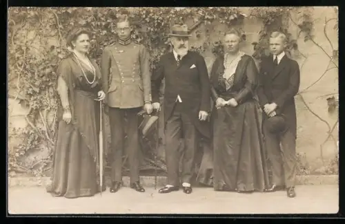 Foto-AK König Wilhelm I. mit seiner Familie
