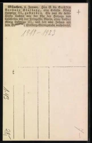 AK Prinzessin Barbara von Calabrien mit ihrem Mann Graf Franz vzu Staollberg-Wernigerode