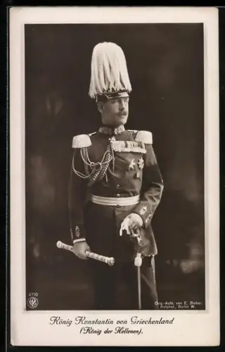 AK König Konstantin von Griechenland, König der Kellenen