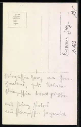 Foto-AK Prinzessin Georg von Griechenland mit ihren zwei Kindern