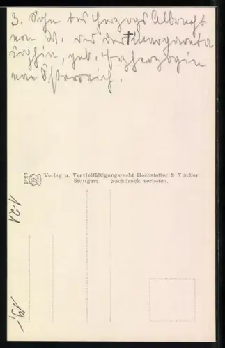 AK Herzog Karl Alexander von Württemberg in Uniform mit Helm