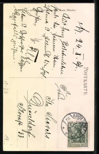 AK Prinzessin Helene und Prinz Georg Wilhelm zu Waldeck u. Pyrmont