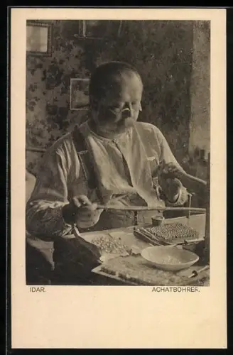 AK Idar, Achatbohrer bei der Arbeit
