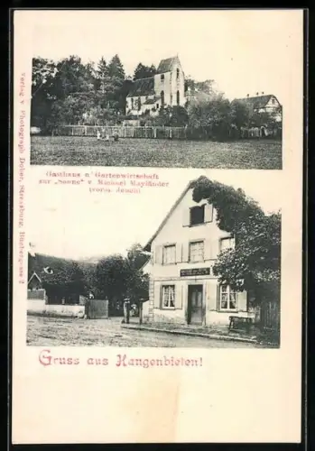 AK Hangenbieten, Gasthaus zur Sonne, Bes. Michael Mayländer