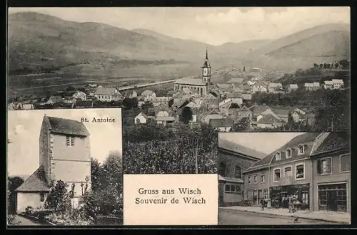 AK Wisch, St. Antoine, Un Magasin, Vue générale
