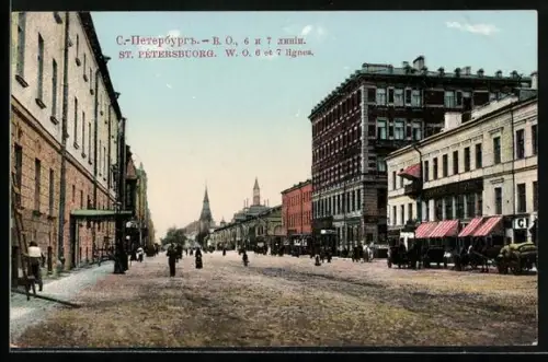 AK St. Pétersbourg, W. O. 6 et 7 lignes