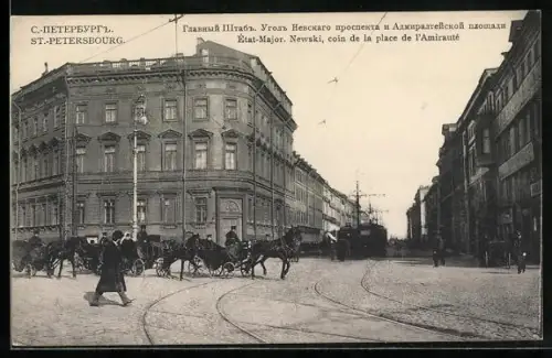 AK St.-Petersbourg, État-Major. Newski, coin de la place de l`Amirauté