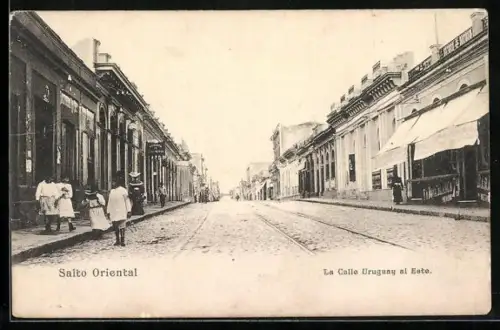AK Salto Oriental, La Calle Uruguay al Este