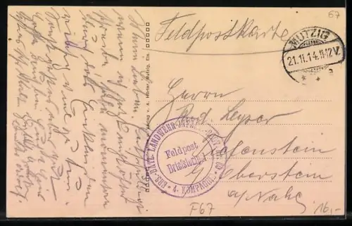 AK Mutzig i. Els., Hotel zur Felsburg, Inh. Armand Ouzelet