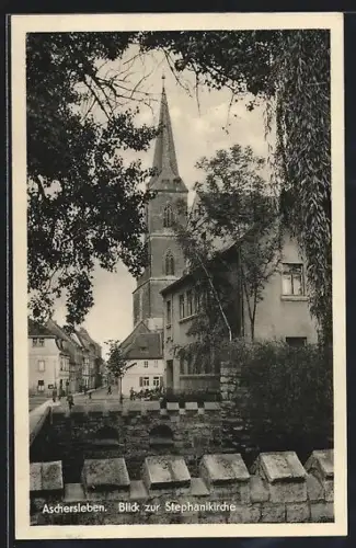 AK Aschersleben, Blick zur Stephanikirche
