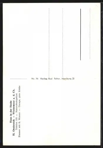 AK Wintermoor a. d. Ch., Pension Haus in der Heide