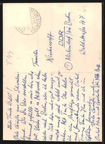 AK Esslingen a. N., Strassenpartie mit Kirche