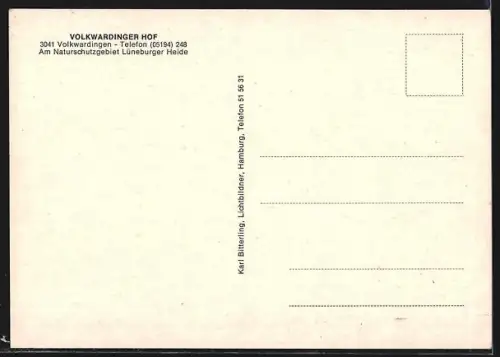 AK Volkwardingen /Lüneburger Heide, Volkwardinger Hof, Frontansicht