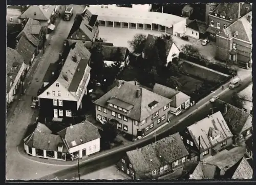 AK Soltau /Hann, Gasthof zur Post vom Flugzeug aus