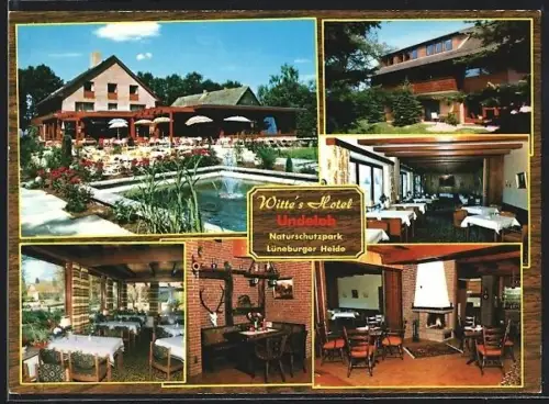 AK Undeloh /Nordheide, Witte`s Hotel, Inh. Fritz Hennig