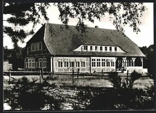 AK Undeloh, Johann Gottfried Seume-Haus, Aussenansicht