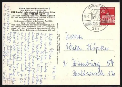 AK Undeloh, Witte`s Gast- und Pensionshaus