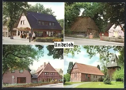 AK Undeloh, Ansichten aus der Ortschaft